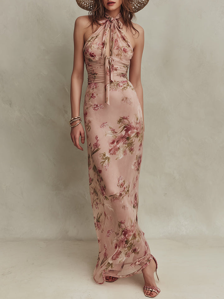 Victoire | Robe maxi florale chiffon