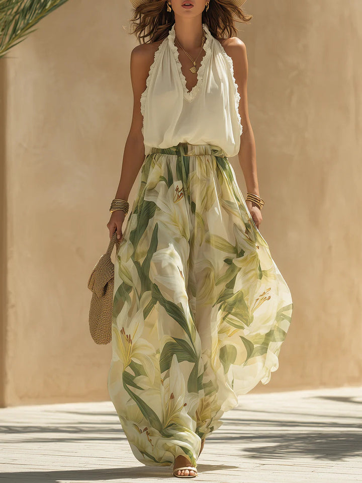 Chloe | Ensemble pantalon chiffon élégant