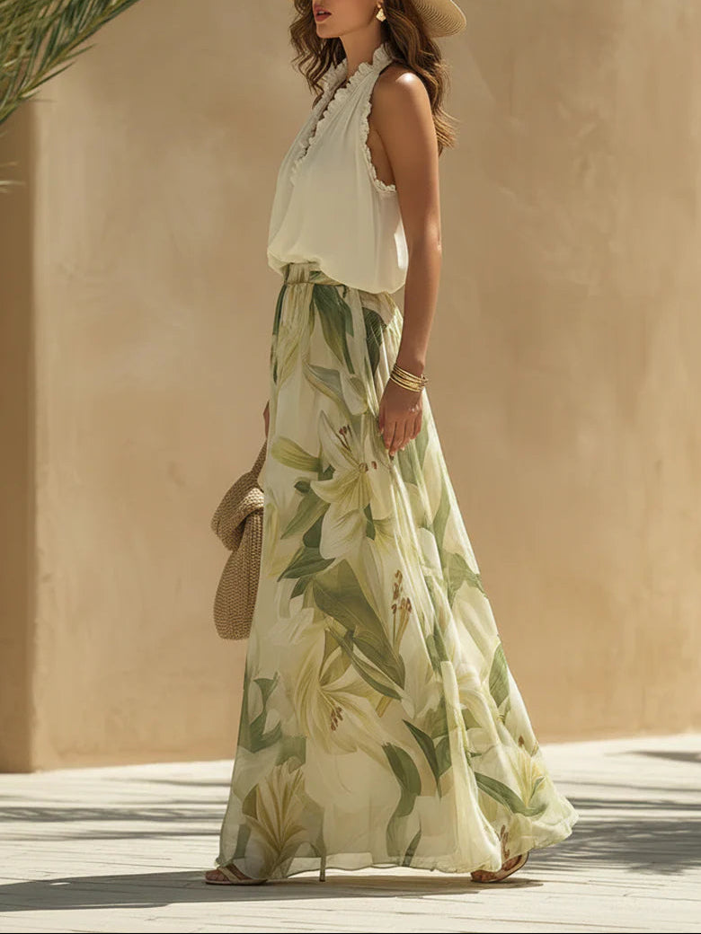 Chloe | Ensemble pantalon chiffon élégant