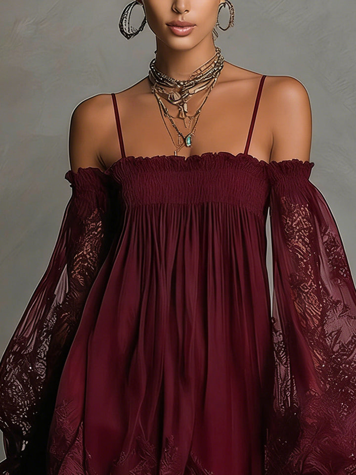 Celestine | Robe bohème en dentelle