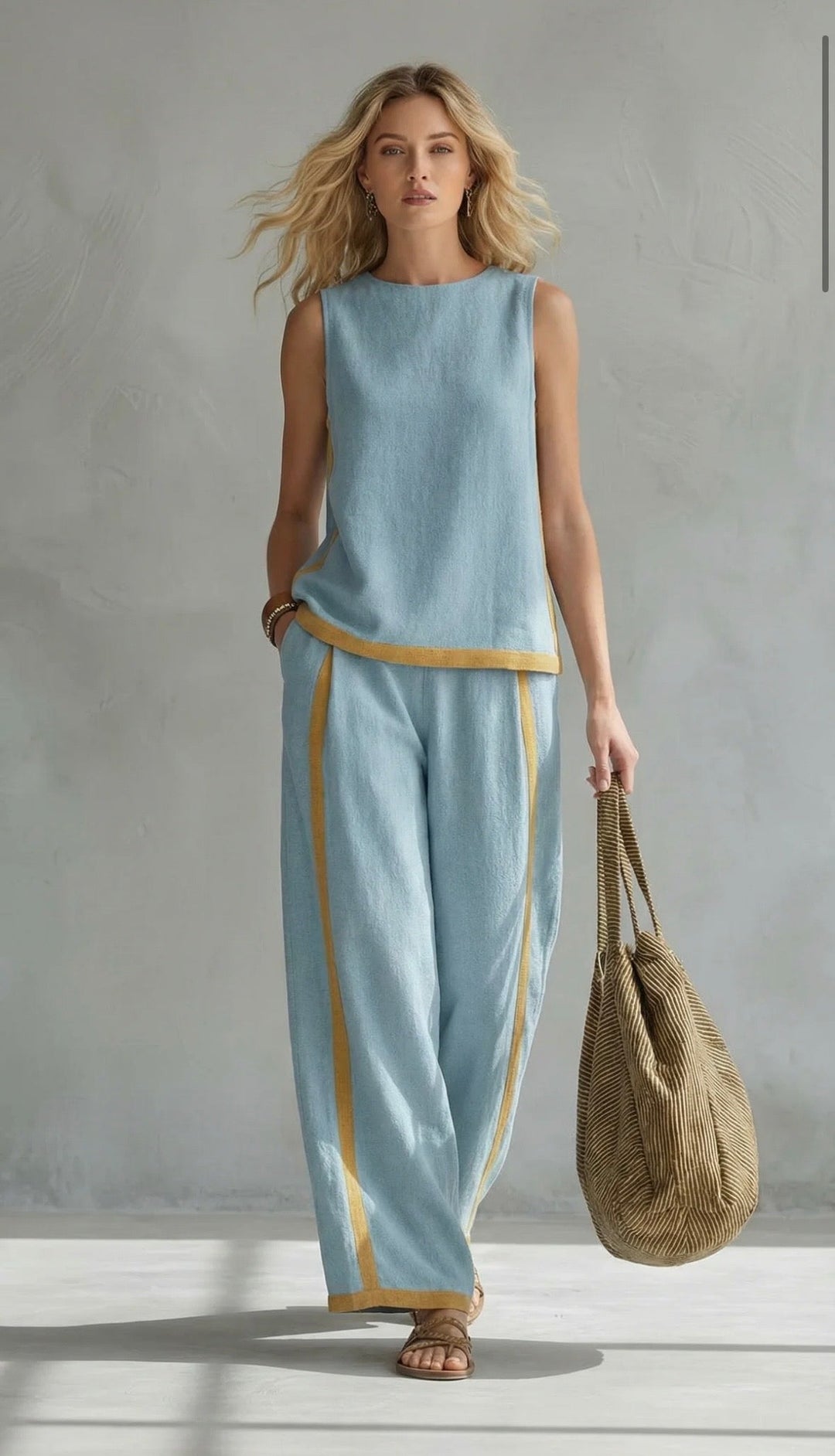 Valentine | Ensemble Coton Lin Gris