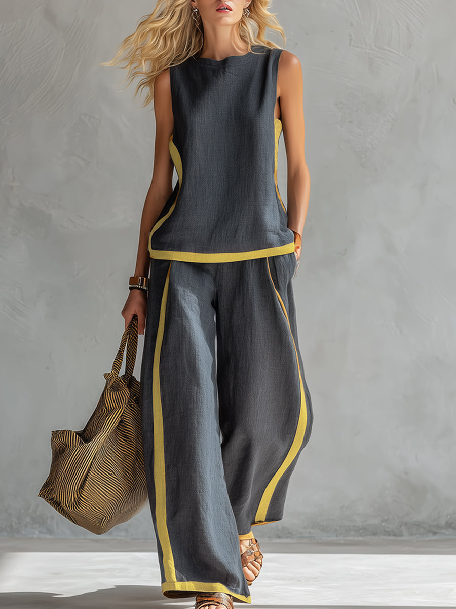 Valentine | Ensemble Coton Lin Gris