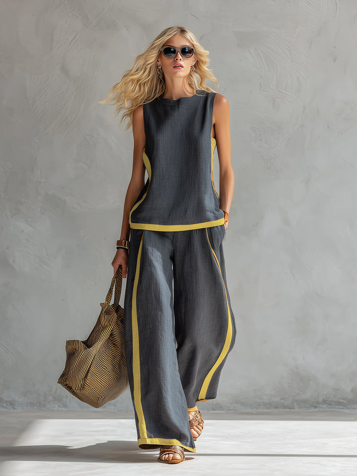 Valentine | Ensemble Coton Lin Gris