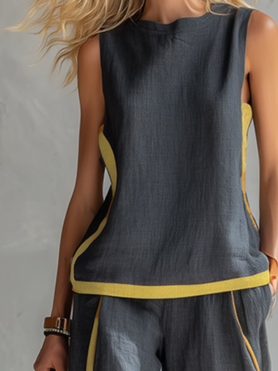 Valentine | Ensemble Coton Lin Gris