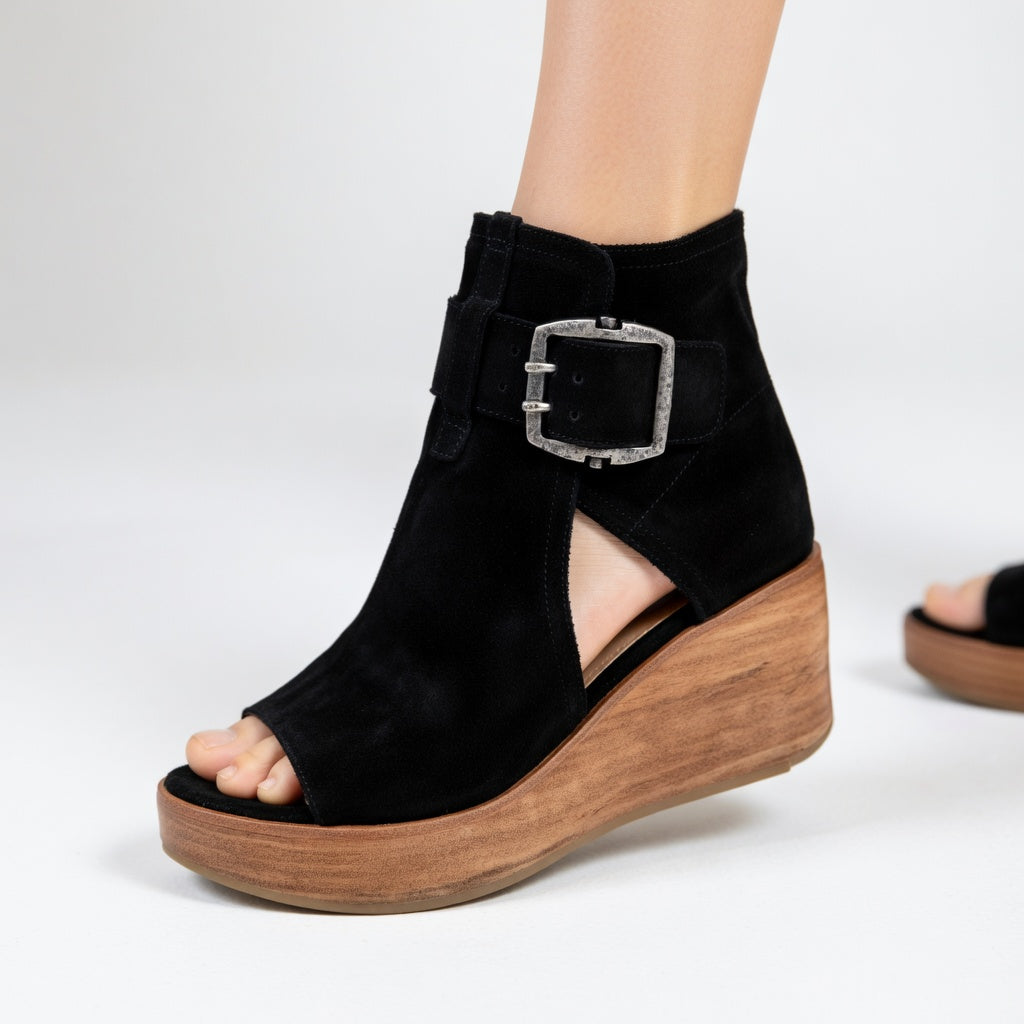 Orélisse | Bottines compensées ouvertes