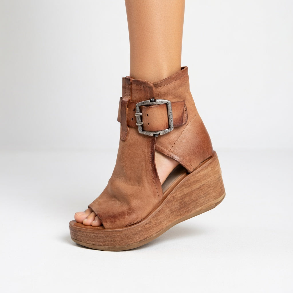 Orélisse | Bottines compensées ouvertes