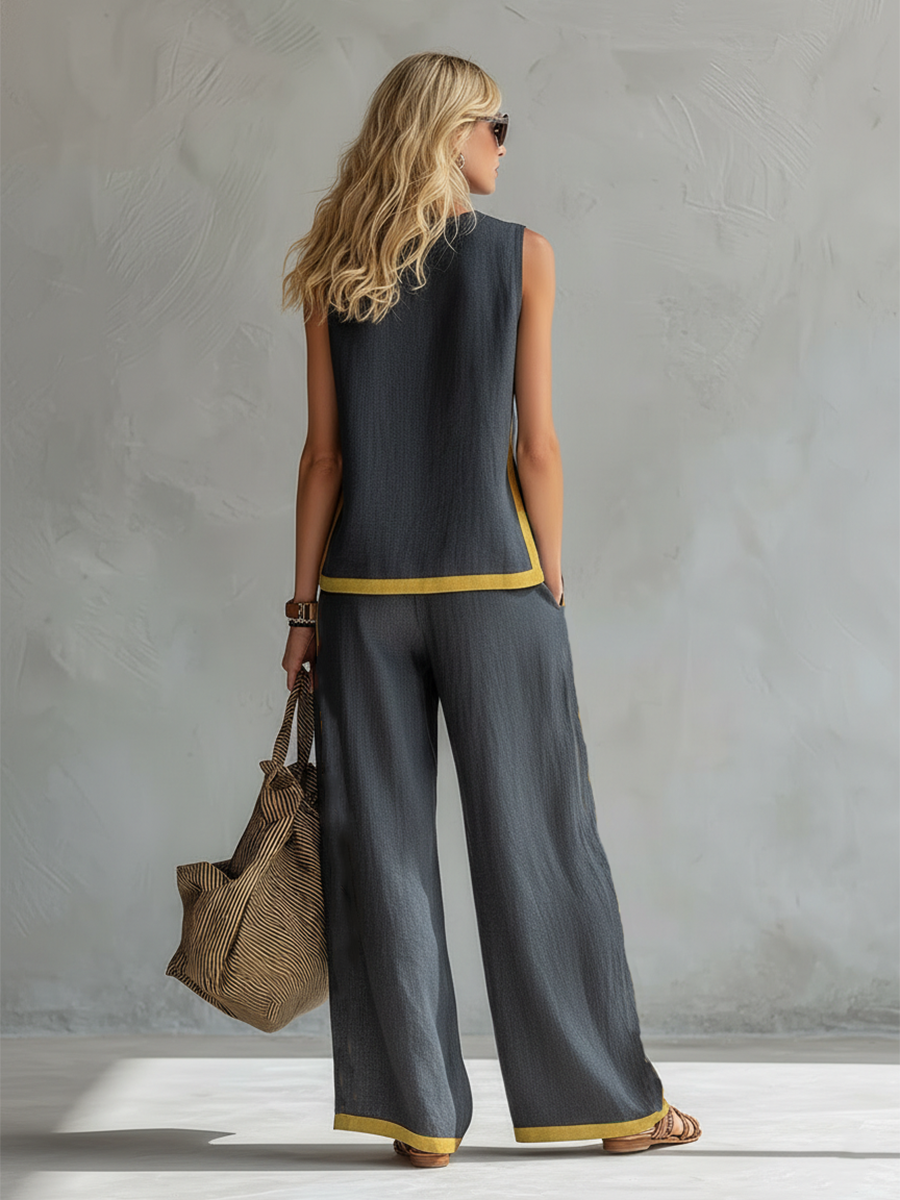 Valentine | Ensemble Coton Lin Gris