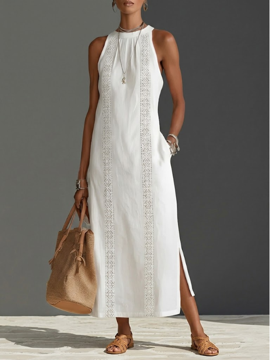 Sophie | Robe fluide col mao
