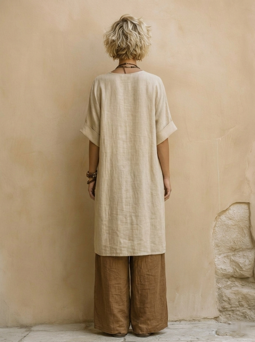 Noemie | Ensemble décontracté coton lin