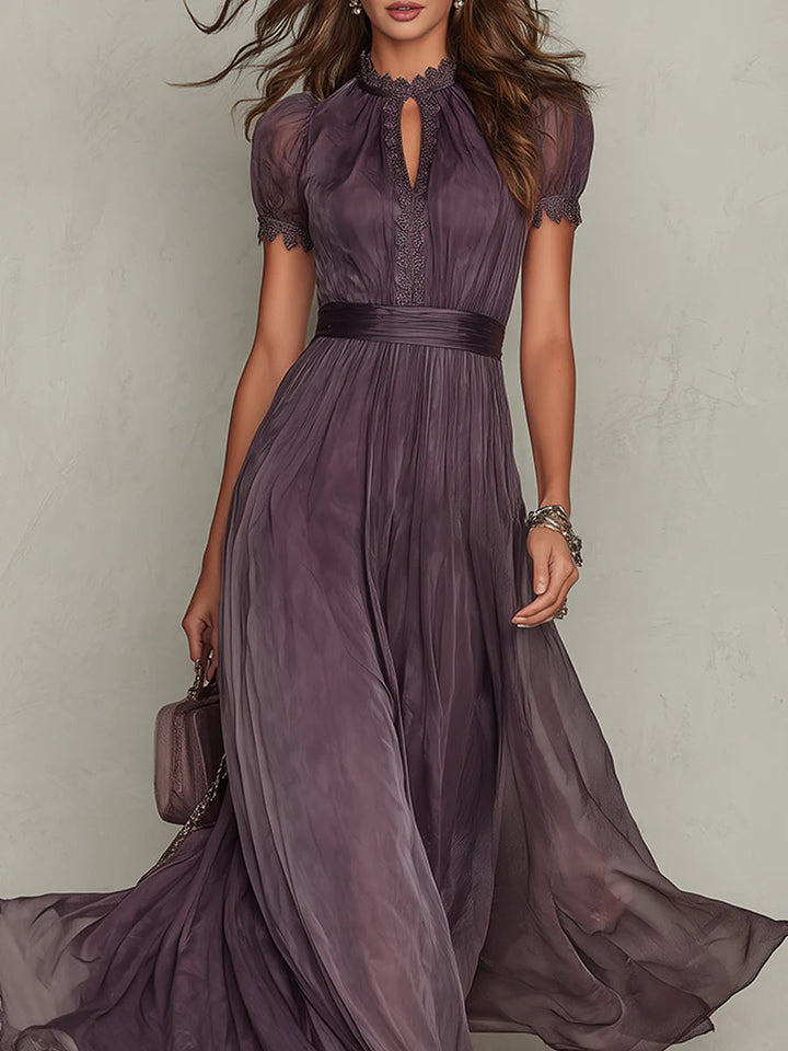 Manon | Robe vintage chiffon dentelle