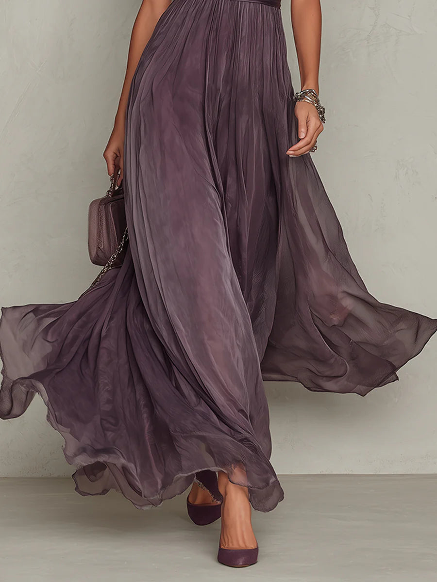 Manon | Robe vintage chiffon dentelle