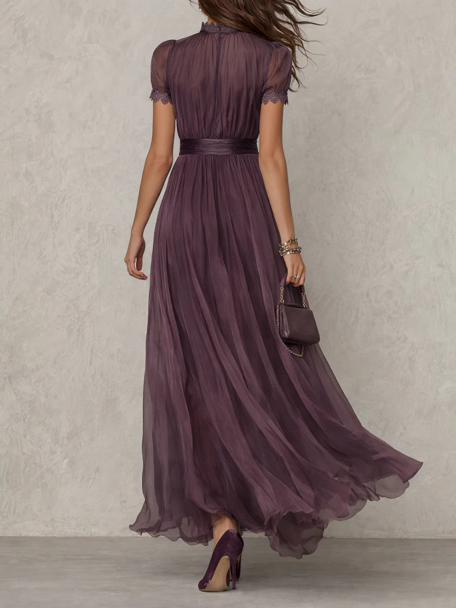Manon | Robe vintage chiffon dentelle