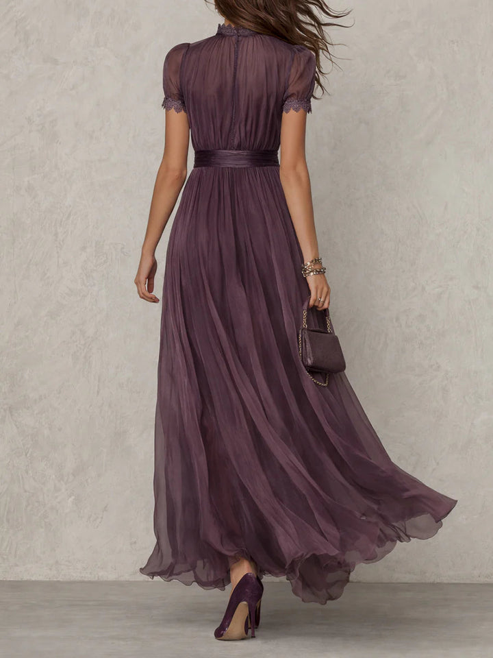 Manon | Robe vintage chiffon dentelle
