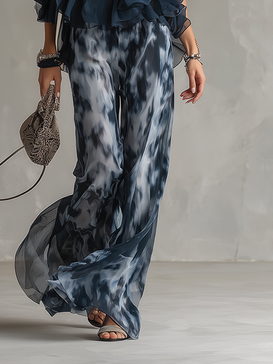 Aurelie | Ensemble chic bleu marine