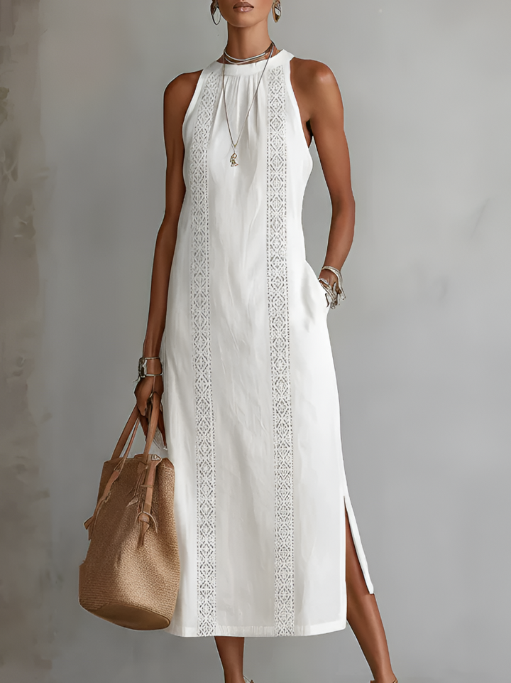Sophie | Robe fluide col mao