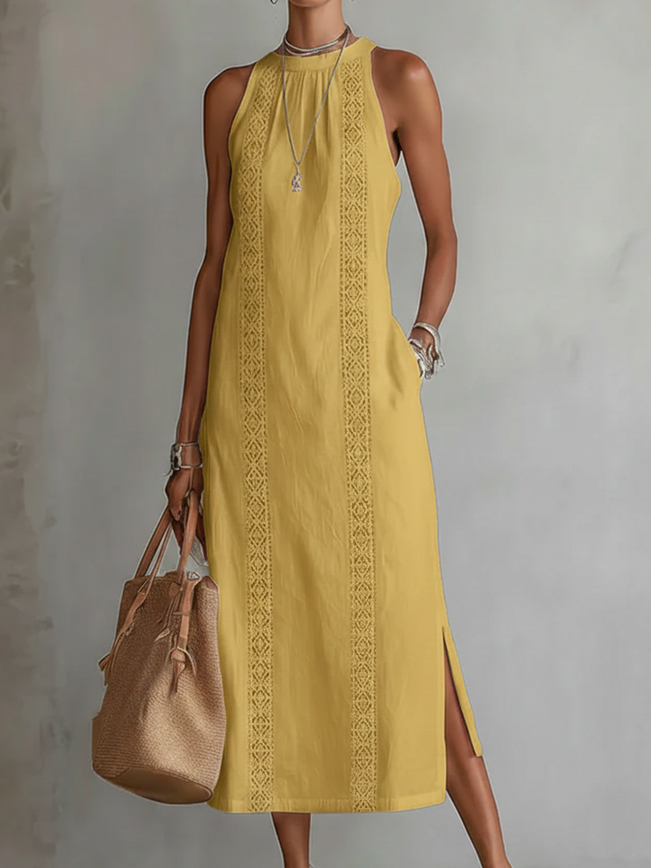 Sophie | Robe fluide col mao