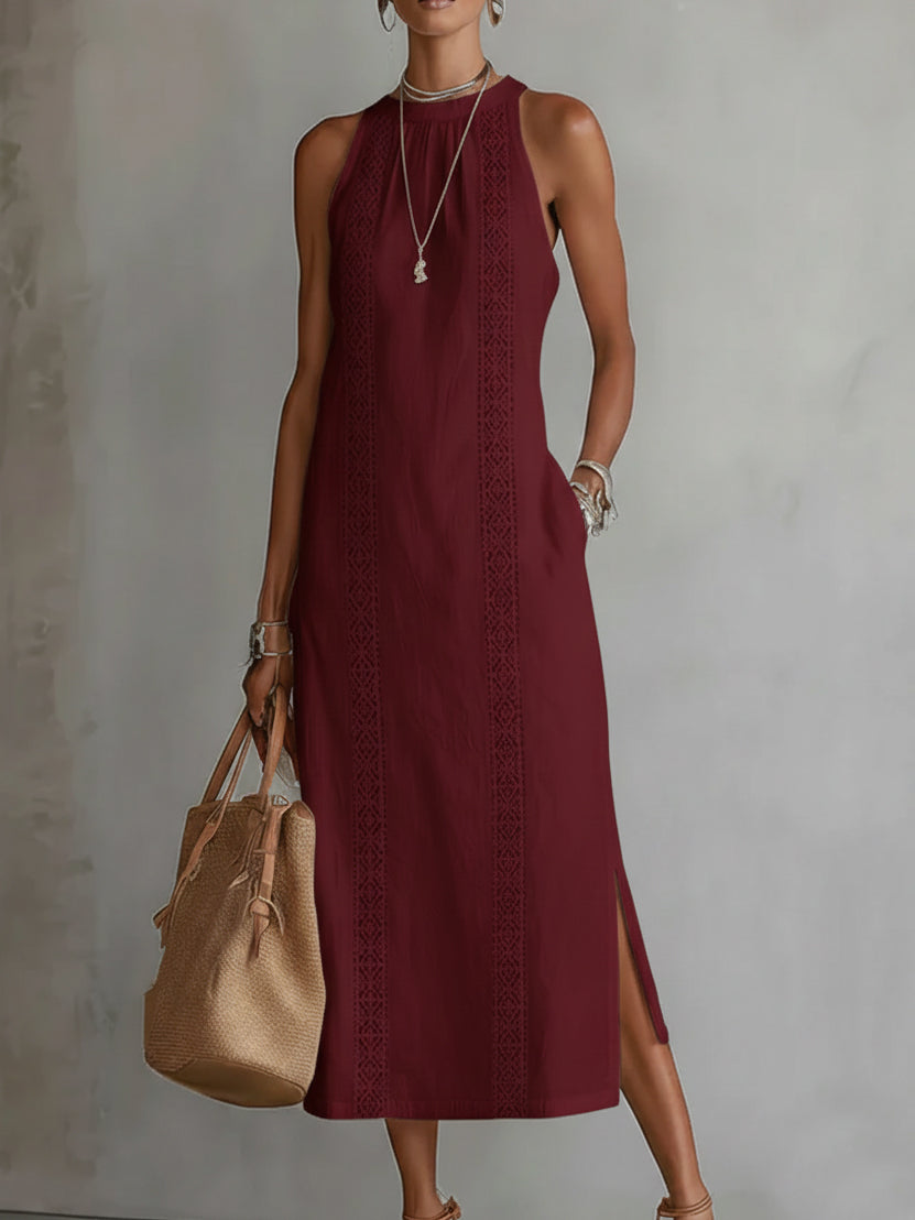 Sophie | Robe fluide col mao