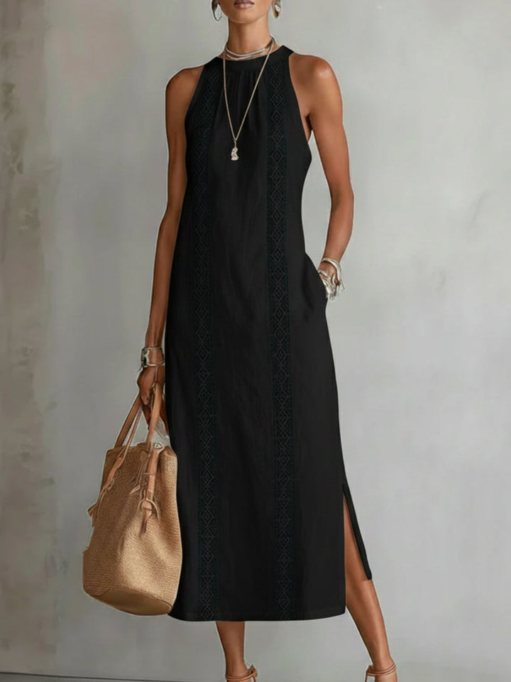 Sophie | Robe fluide col mao